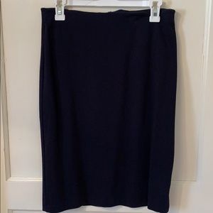 Philosophy Spandex Blend Pencil Skirt Navy